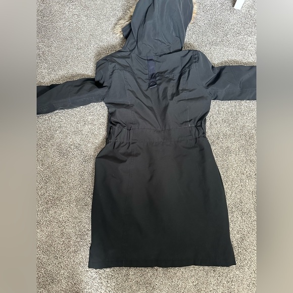 BANCROFT Black Parka with Faux Fur Hood - Picture 13 of 13